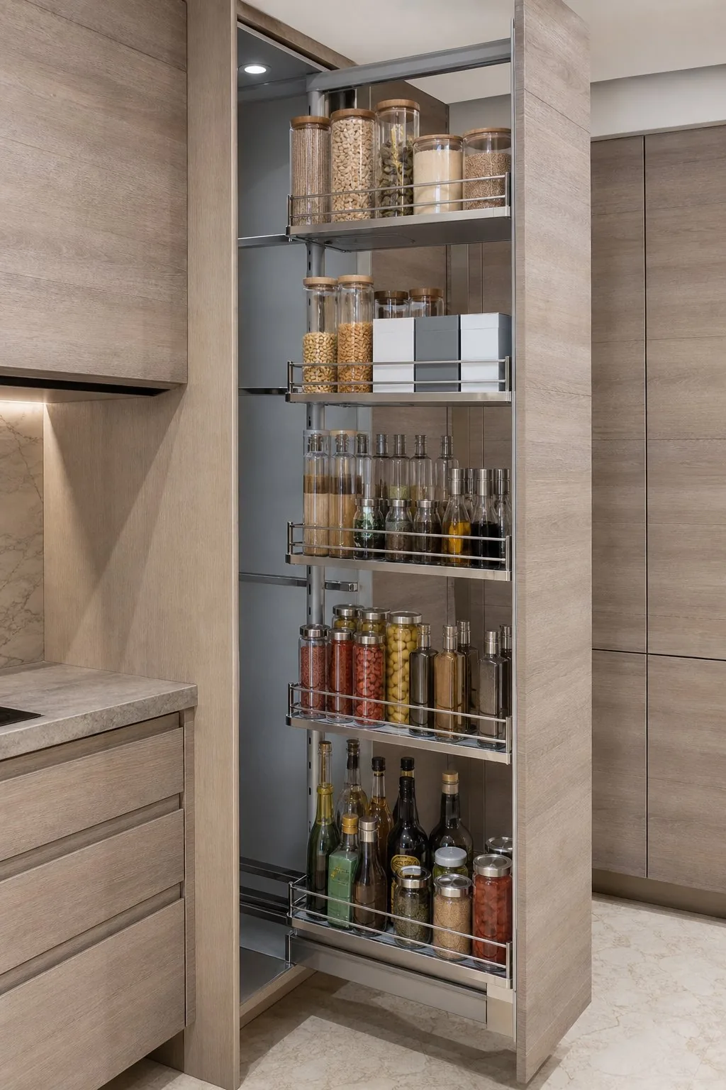 Pull-Out Larder Pantry Cabinet