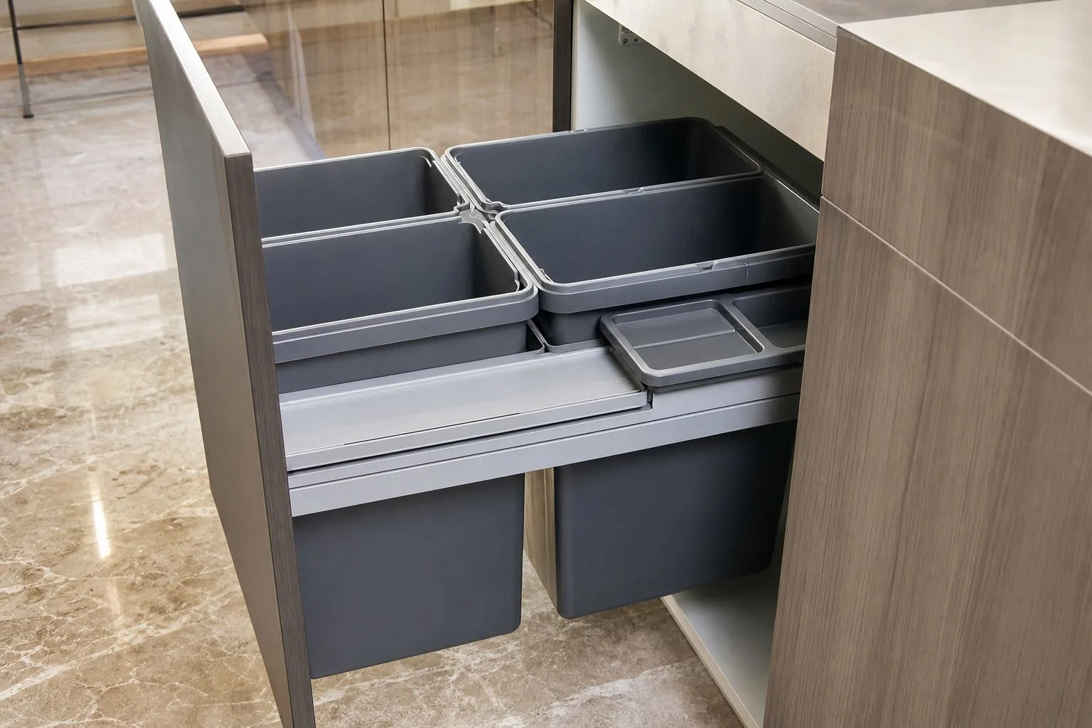 Under-Sink Pull-Out Bin & Tray