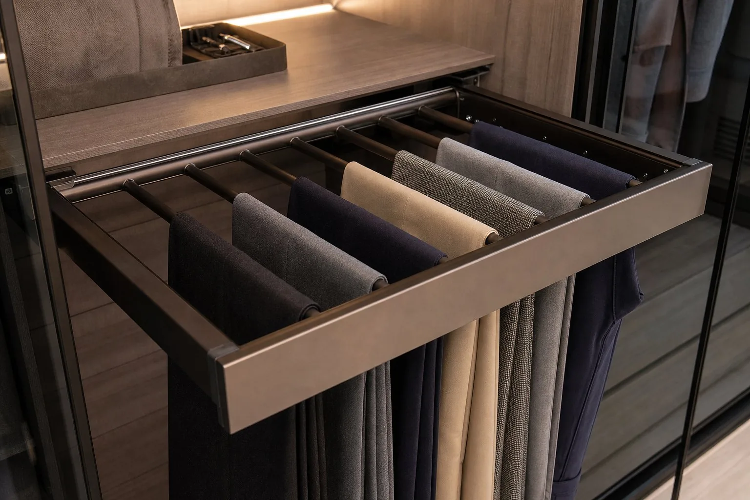 Pull-Out Trouser Rack