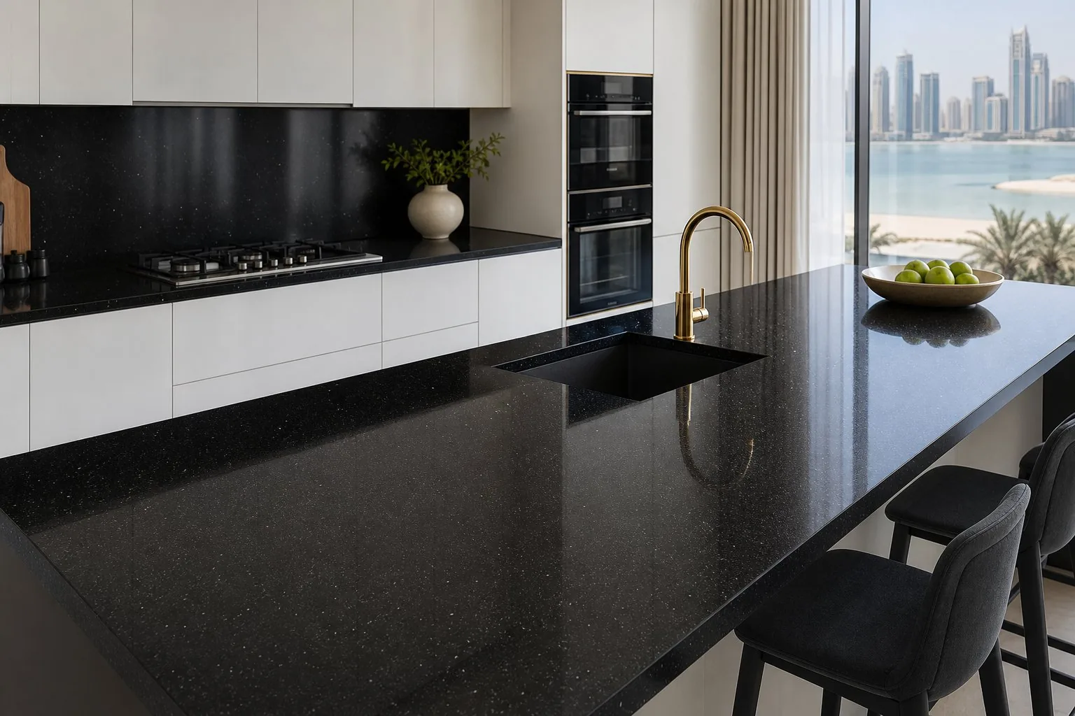 Black Quartz Countertop