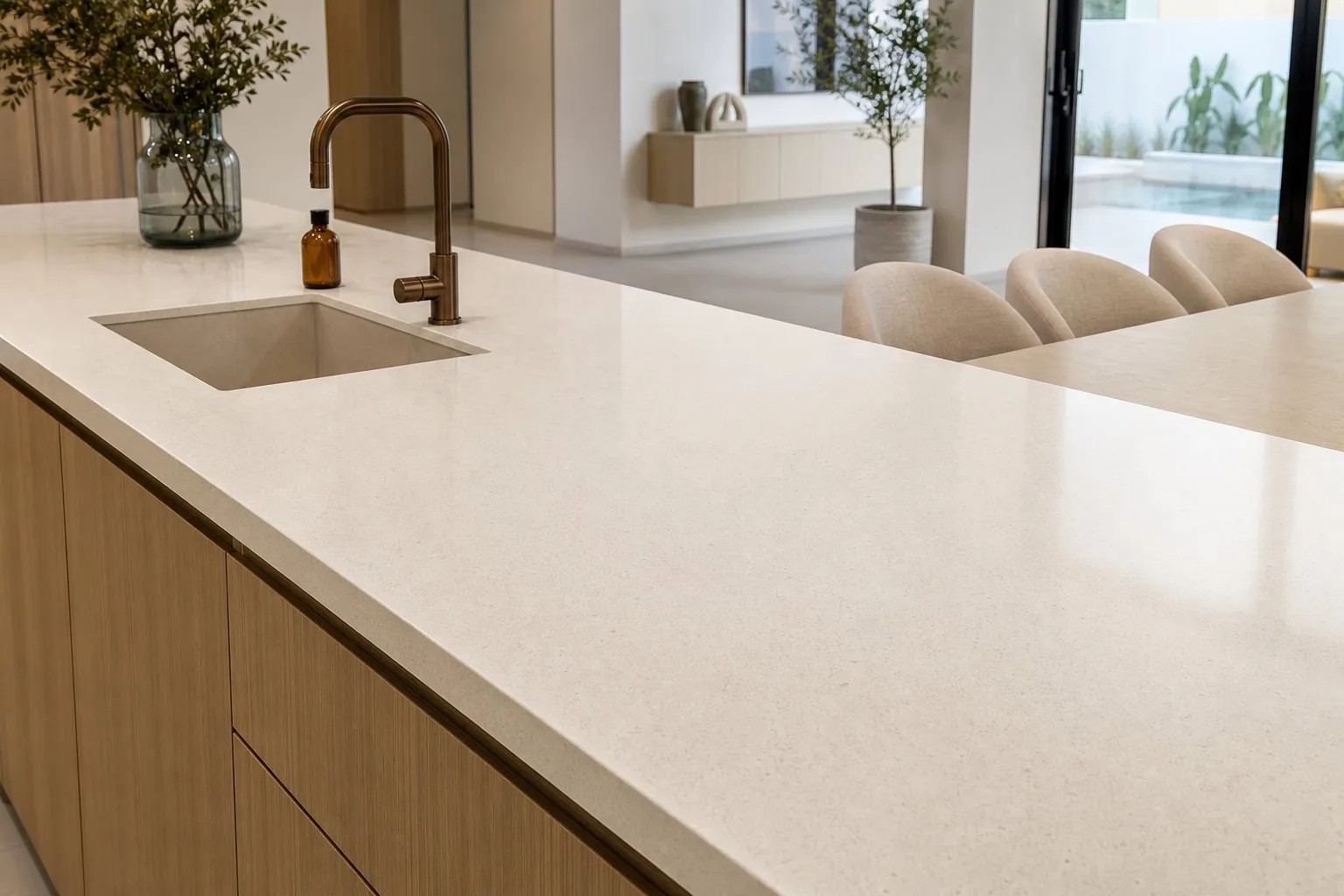 Light Quartz Countertop