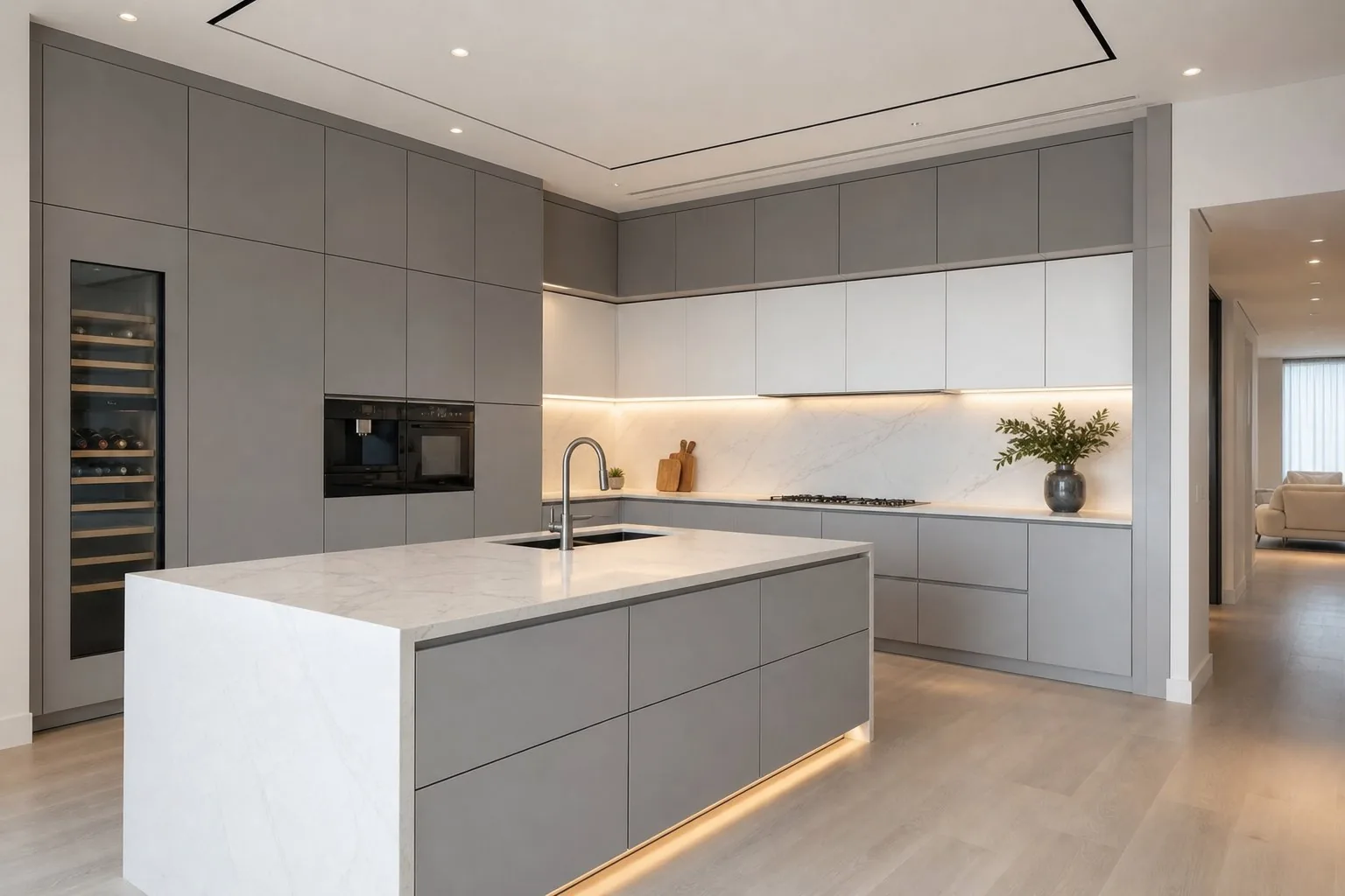 Handleless Matte Kitchen