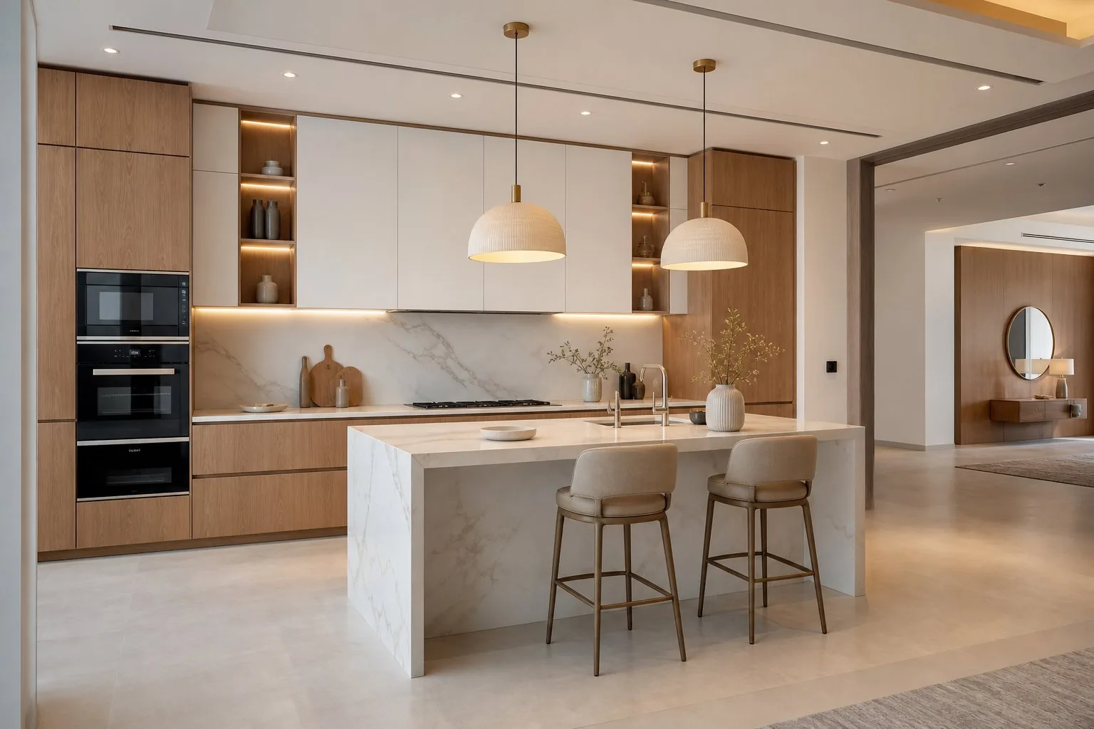 Island Kitchen with Bar Seating