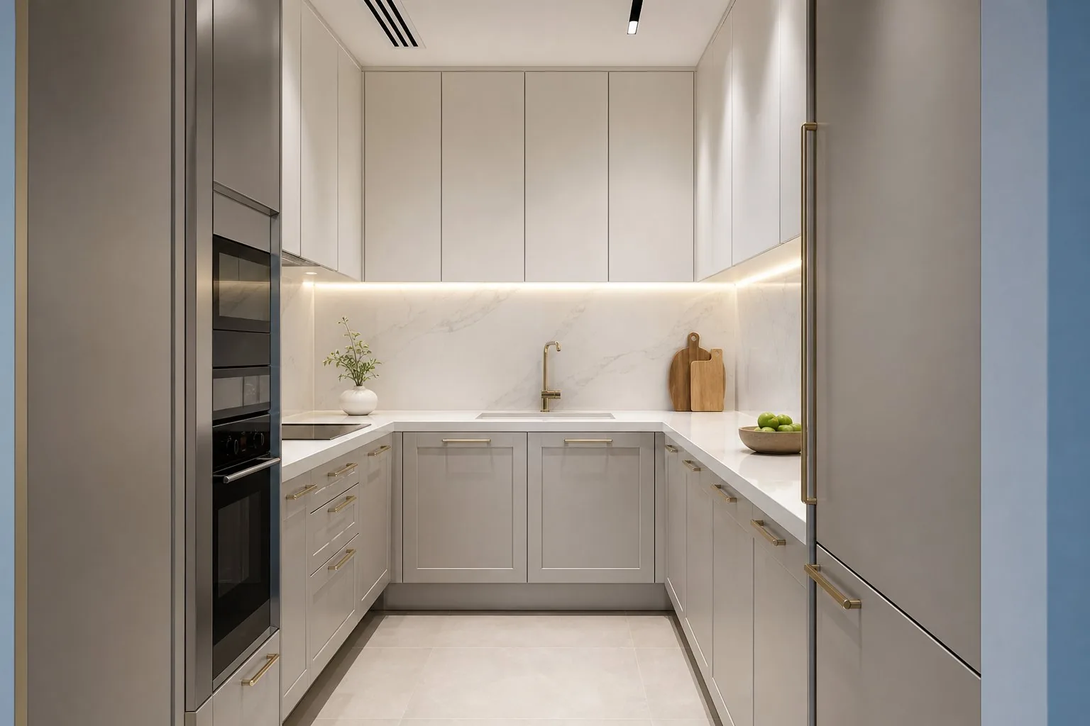 Compact U-Shape Kitchen
