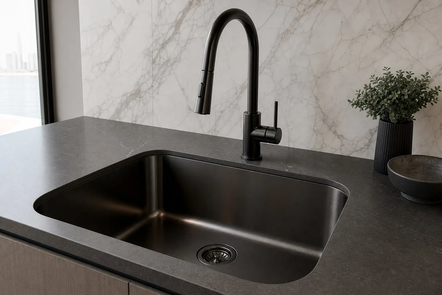Black Stainless Steel Sink